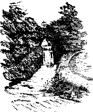 Sketch of Clapham Beck waterfall.  © Yorkshire Ramblers' Club
