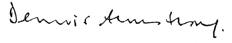 Denis Armstrong Signature