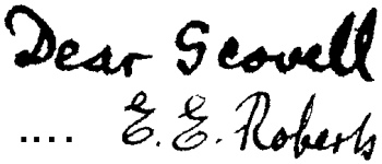 Signature E.E. Roberts.  © Yorkshire Ramblers' Club