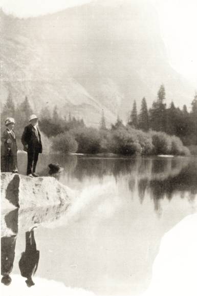 Mirror Lake & Mountains, Yosemite Valley by J. Buckley.  © Yorkshire Ramblers' Club