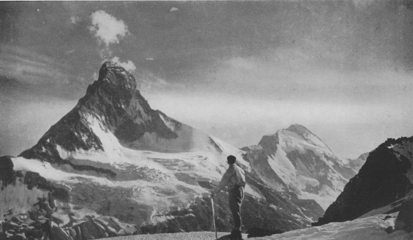 Matterhorn and Dent D'Hertens by B. Nelstrop.  © Yorkshire Ramblers' Club
