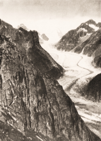 Fiesch Glacier by J. Hilton.  © Yorkshire Ramblers' Club