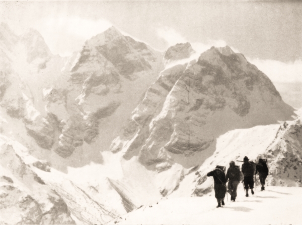 Sherpas on route to Camp I by G.B. Spenceley.  © Yorkshire Ramblers' Club