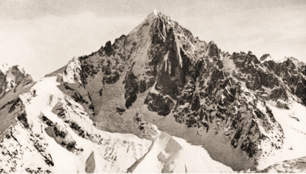 The Aiguille Verte by P.A. Bell.  © Yorkshire Ramblers' Club