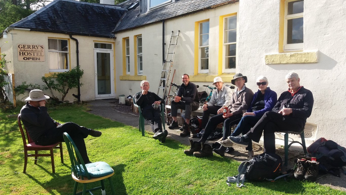 Relaxing in the sun outside Gerry’s Hostel – The Yorkshire Ramblers' Club